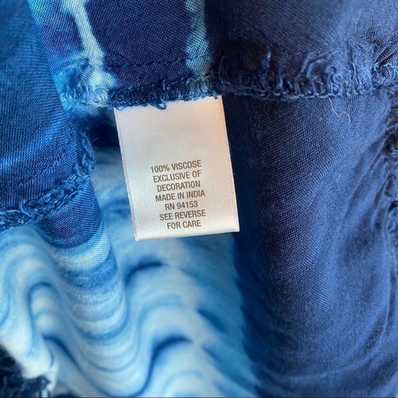 Christopher banks tie dye fringe top 1X - Picture 9 of 13